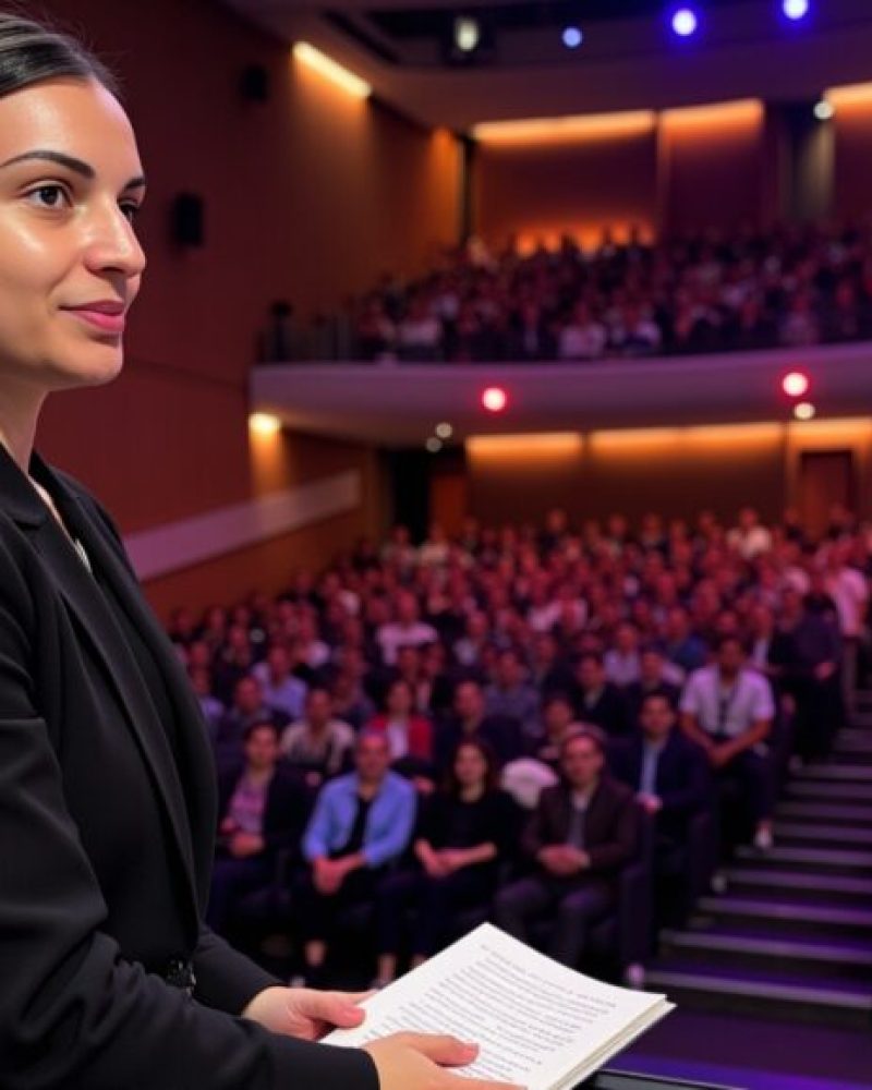 Flux_Dev_A_confident_female_speaker_on_stage_addressing_a_larg_1-1024x579
